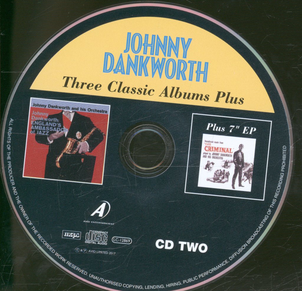 Johnny Dankworth - THREE CLASSIC ALBUMS PLUS - Double Cd