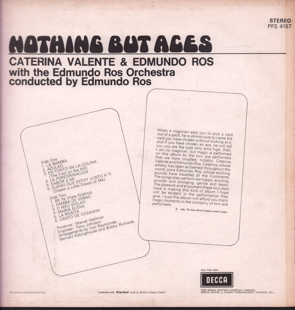 Caterina Valente And Edmundo Ros - Nothing But Aces - Lp