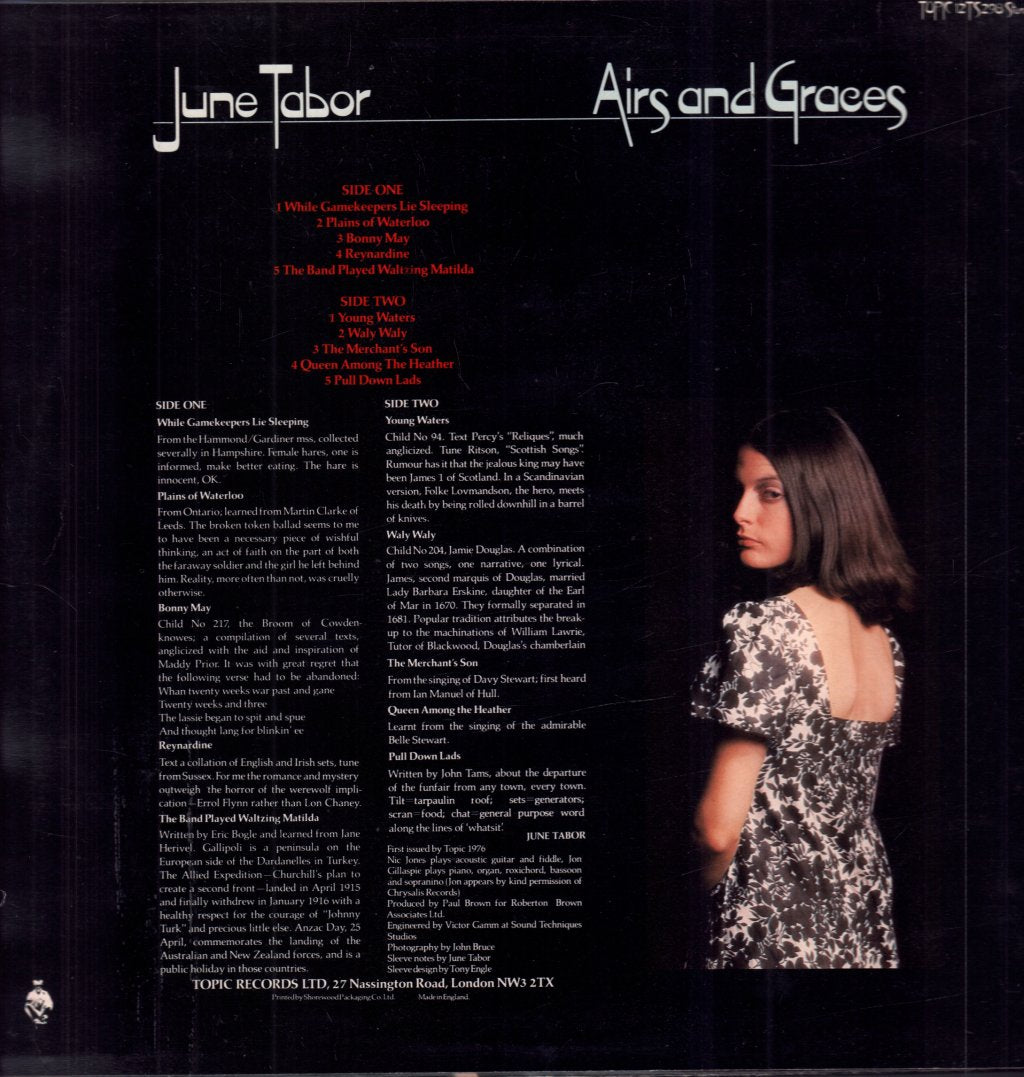 June Tabor - Airs And Graces - Lp