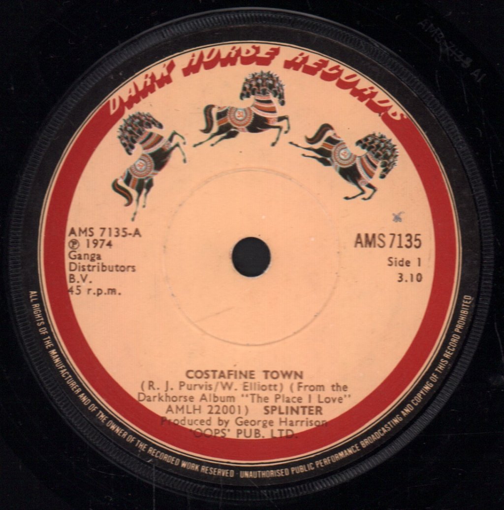 Splinter - Costafine Town - 7 Inch