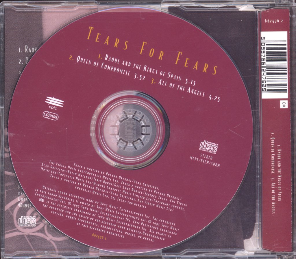 Tears For Fears - Raoul And The Kings Of Spain - Cd