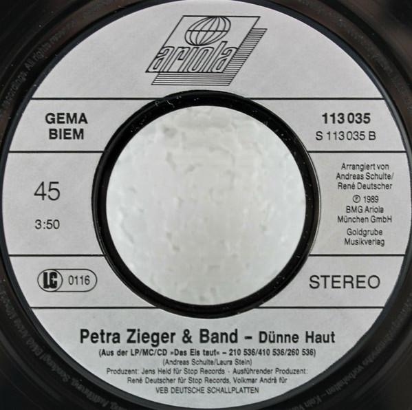 Petra Zieger & Band - Das Eis Taut - 7 Inch