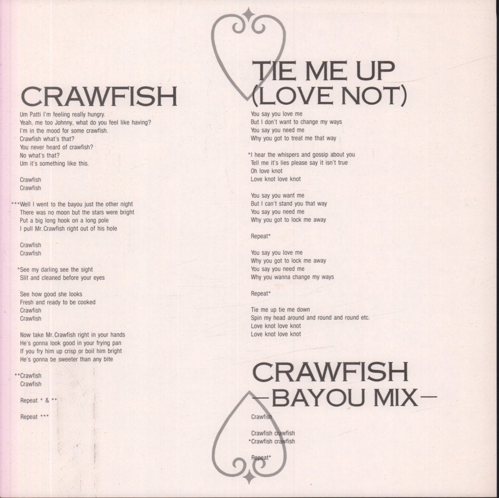 Johnny Thunders And Patti Palladin - Crawfish - 12 Inch