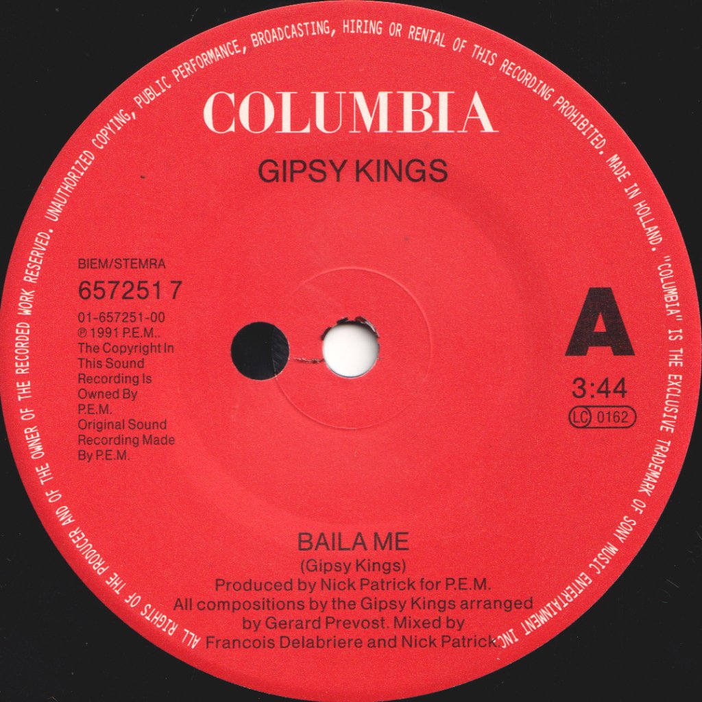 Gipsy Kings - Baila Me - 7 Inch