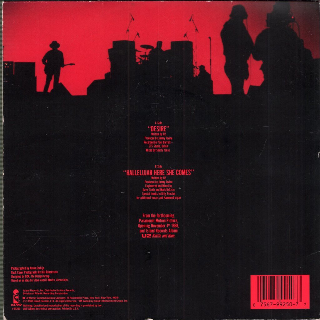 U2 - Desire - 7 Inch