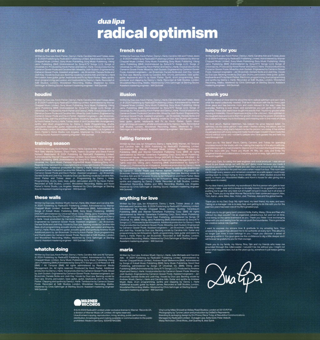 Dua Lipa - Radical Optimism - Lp
