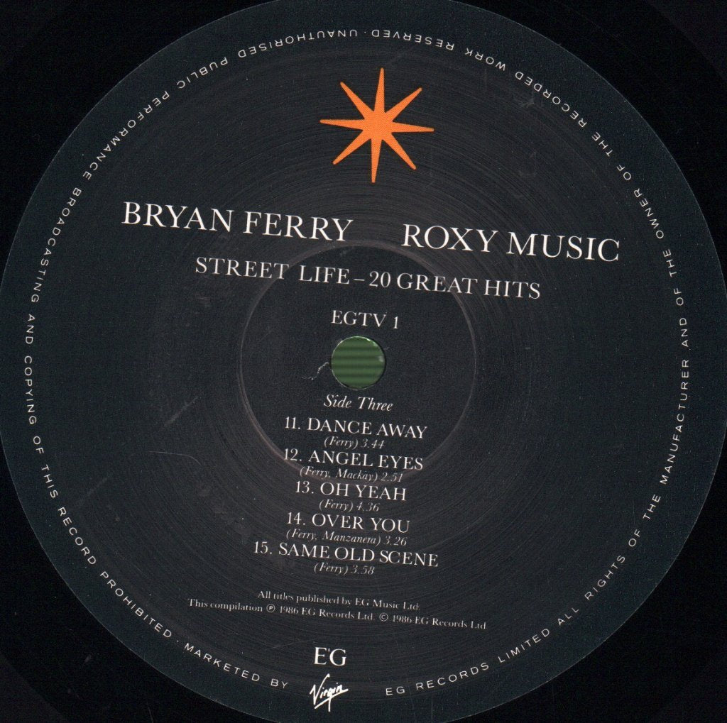 Bryan Ferry / Roxy Music - Street Life (20 Great Hits) - Double Lp