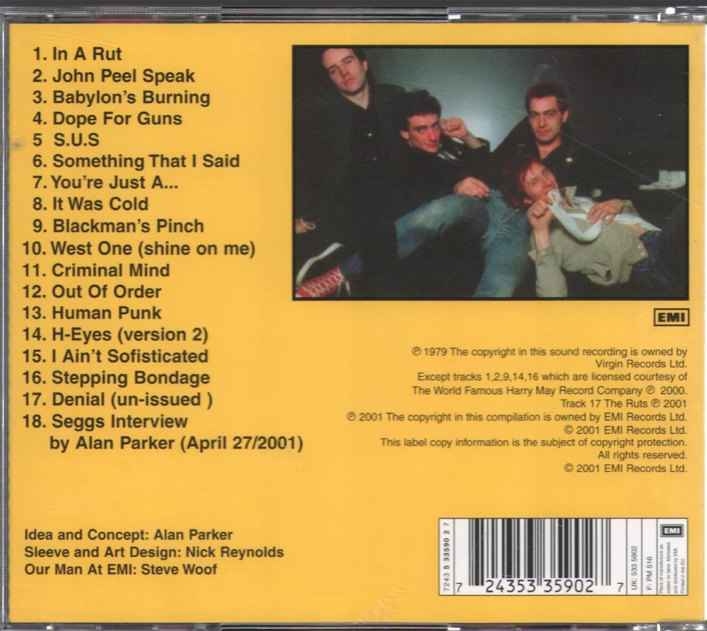 Ruts - Bustin' Out - Cd