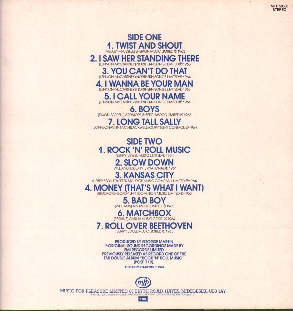 Beatles - Rock N Roll Music Vol 1 - Lp