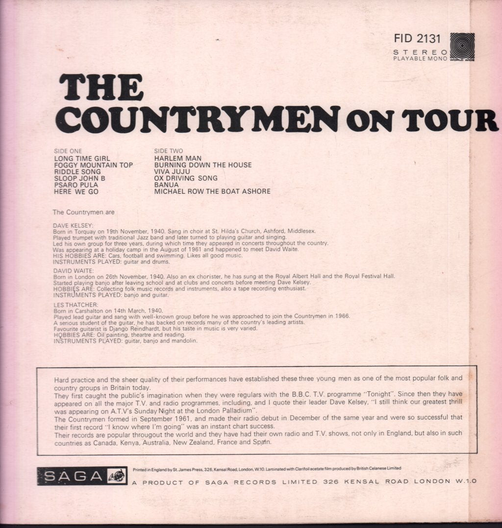 Countrymen - On Tour - Lp