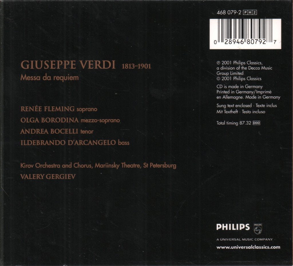 Giuseppe Verdi - Messa Da Requiem - Double Cd