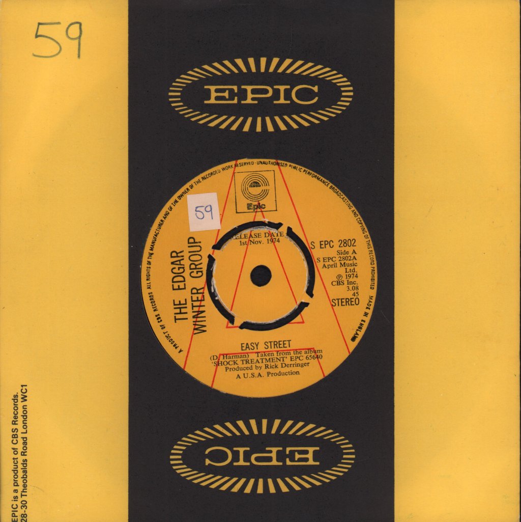 Edgar Winter Group - Easy Street - 7 Inch
