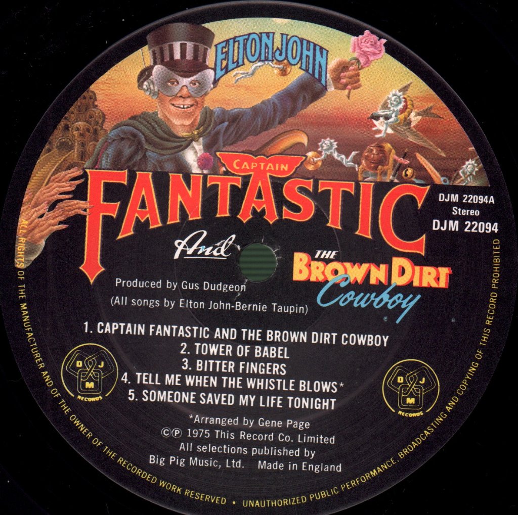 Elton John - Captain Fantastic And The Brown Dirt Cowboy - Lp