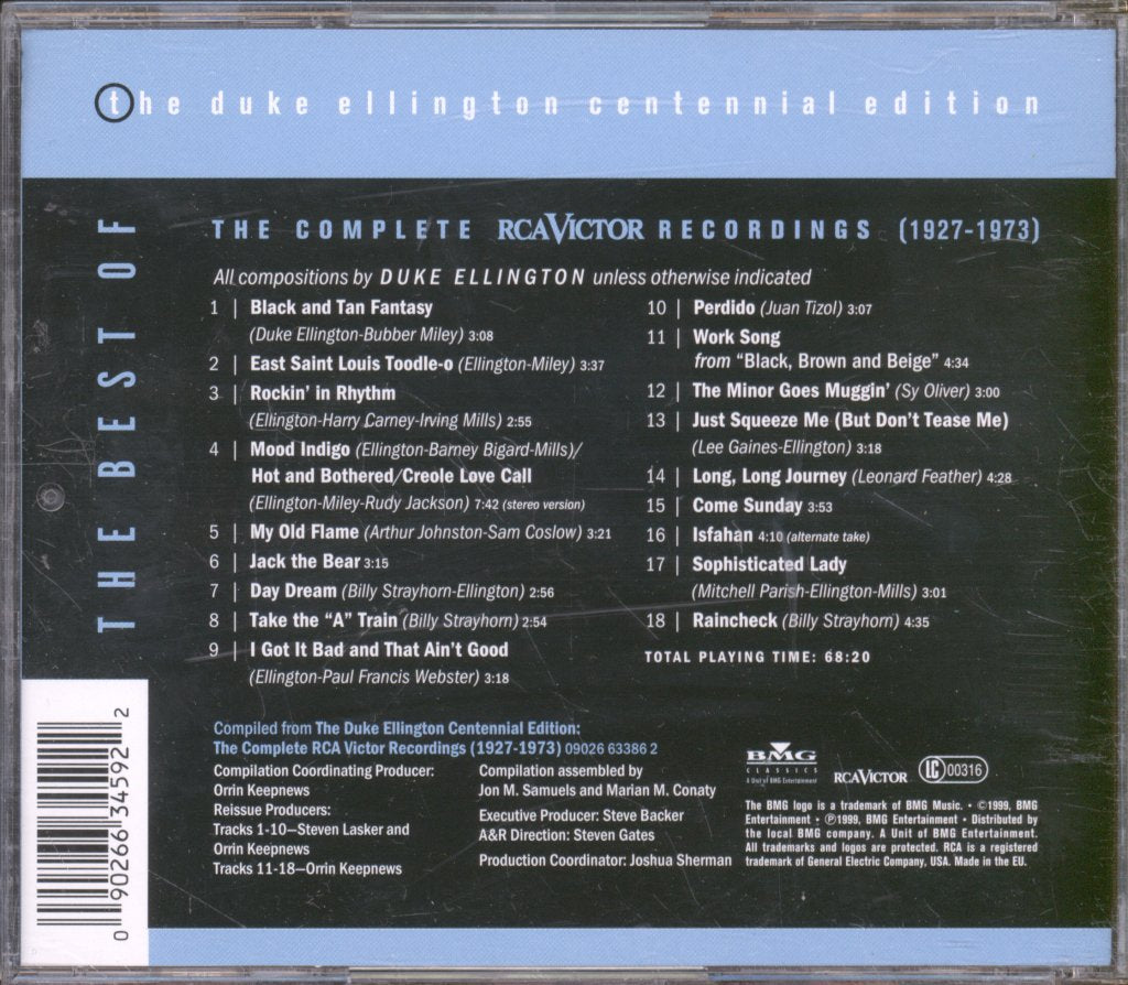 Duke Ellington - Best Of The Duke Ellington Centennial Edition: The Complete RCA Victor Recordings (1927-1973) - Cd