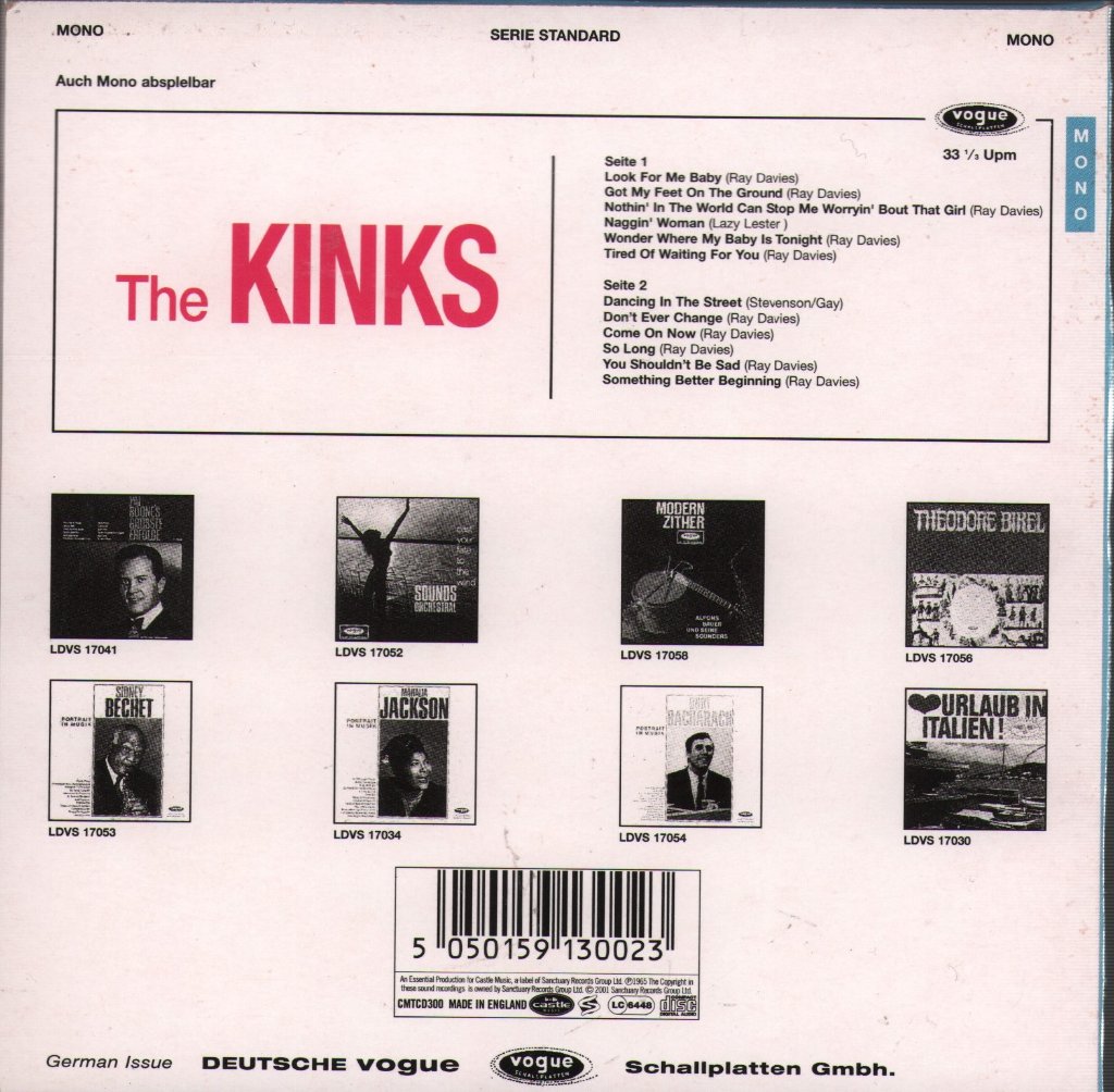 Kinks - Kinda Kinks - Cd