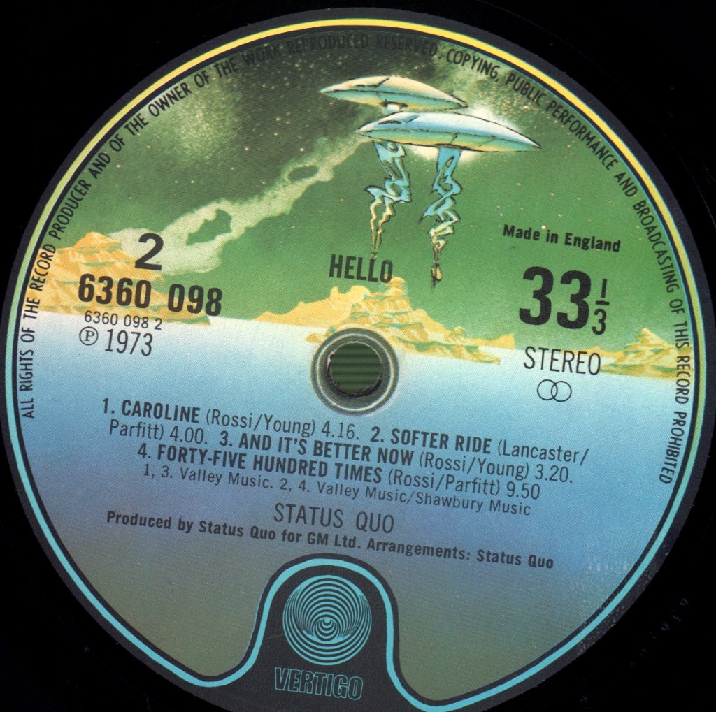 Status Quo - Hello - Lp