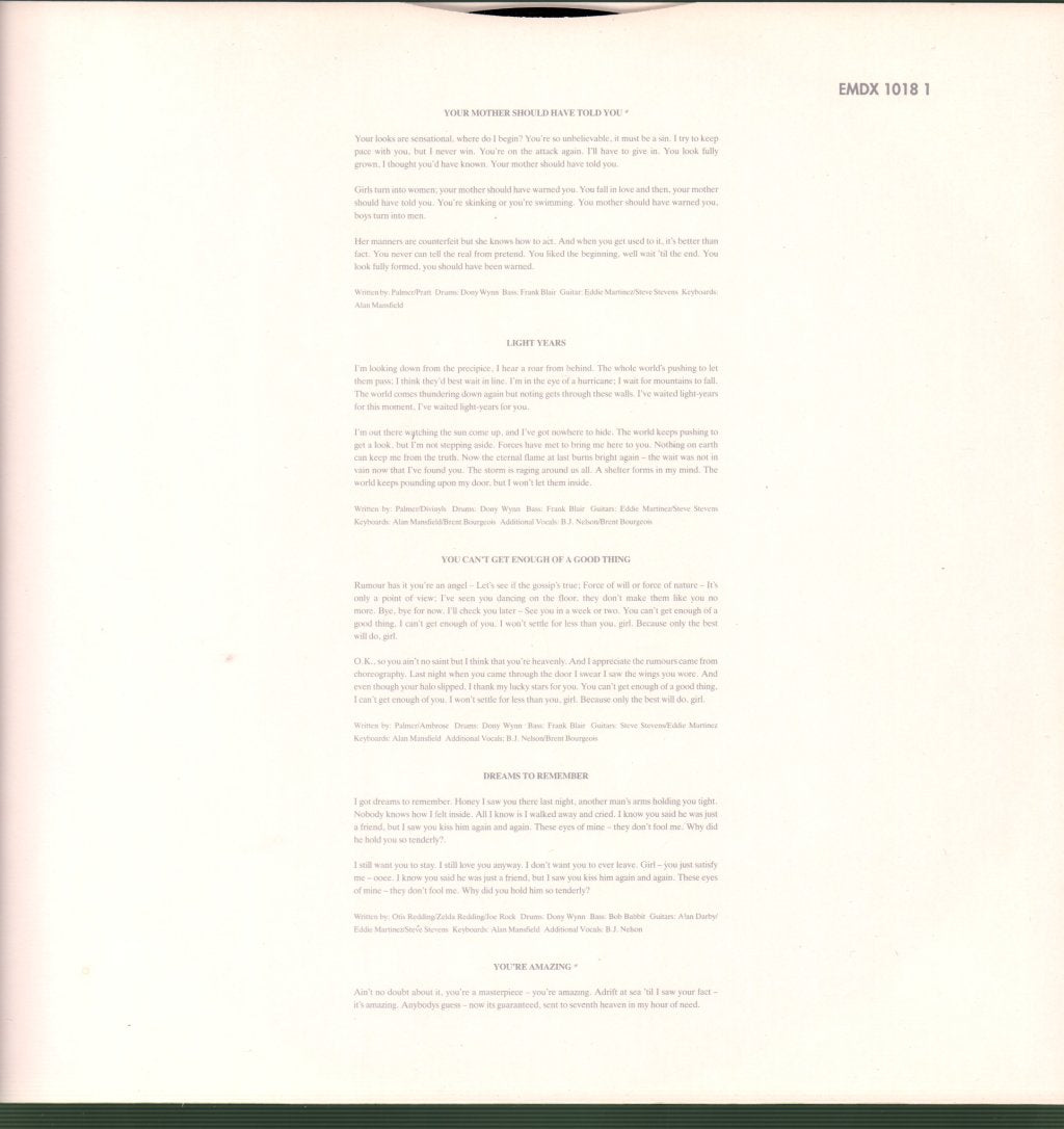 Robert Palmer - Don't Explain - Double Lp