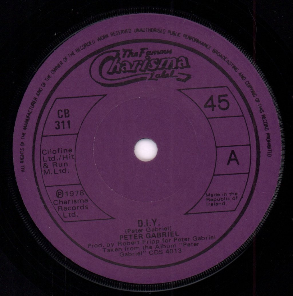 Peter Gabriel - Diy - 7 Inch