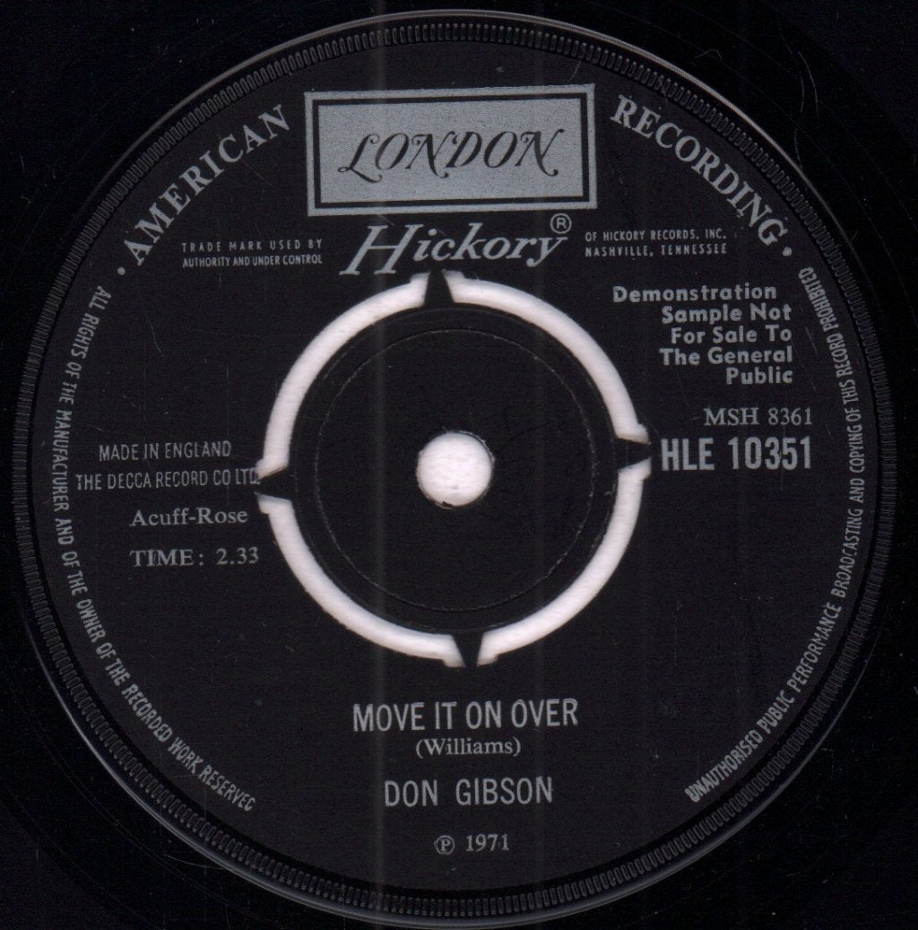 Don Gibson - Country Green - 7 Inch