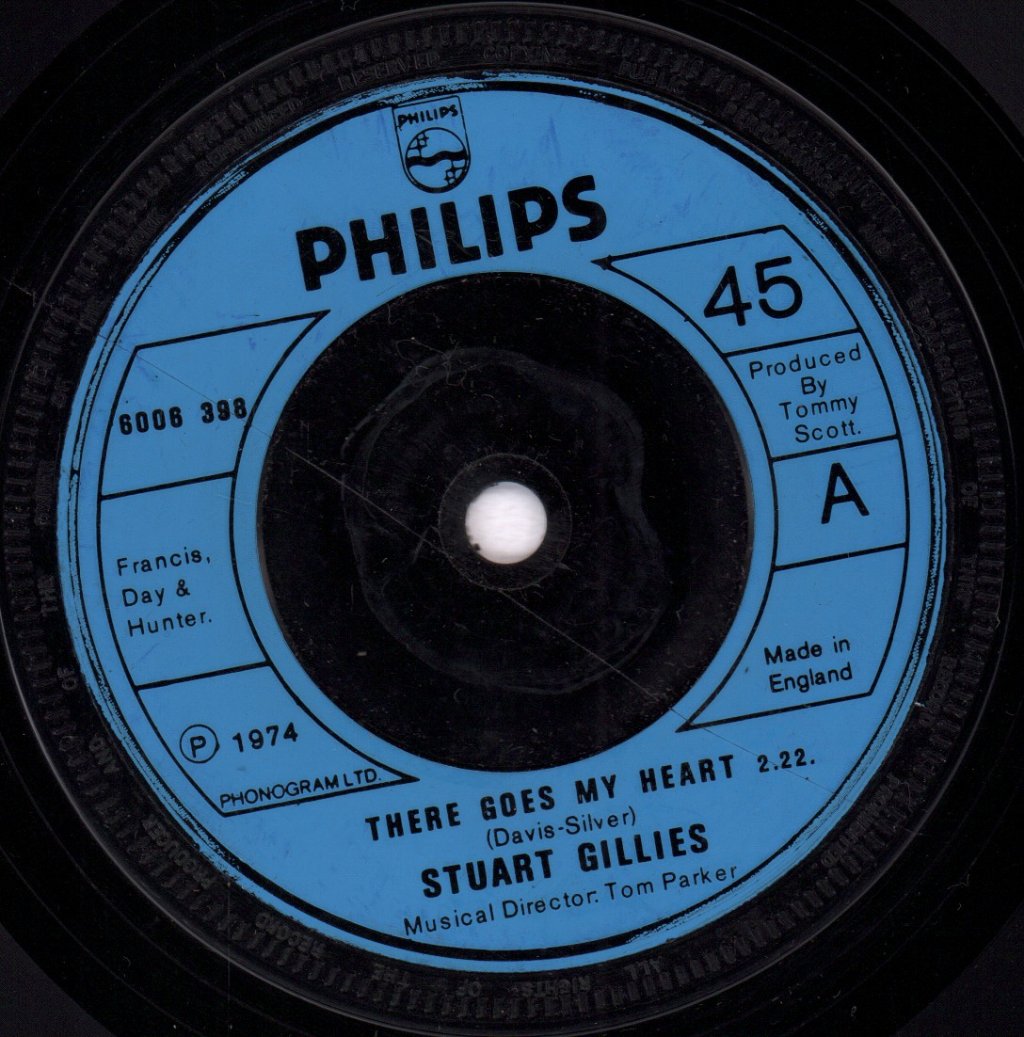 Stuart Gillies - there goes my heart - 7 Inch