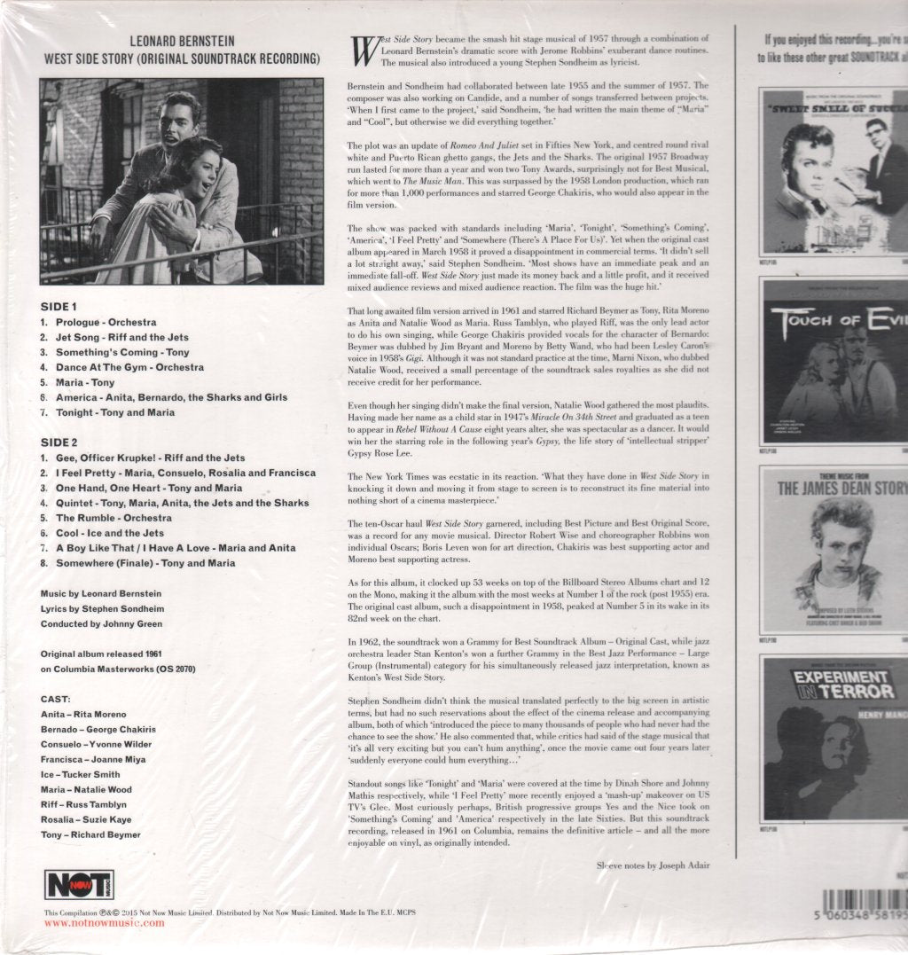 Stephen Sondheim - West Side Story (Original Soundtrack Recording) - Lp