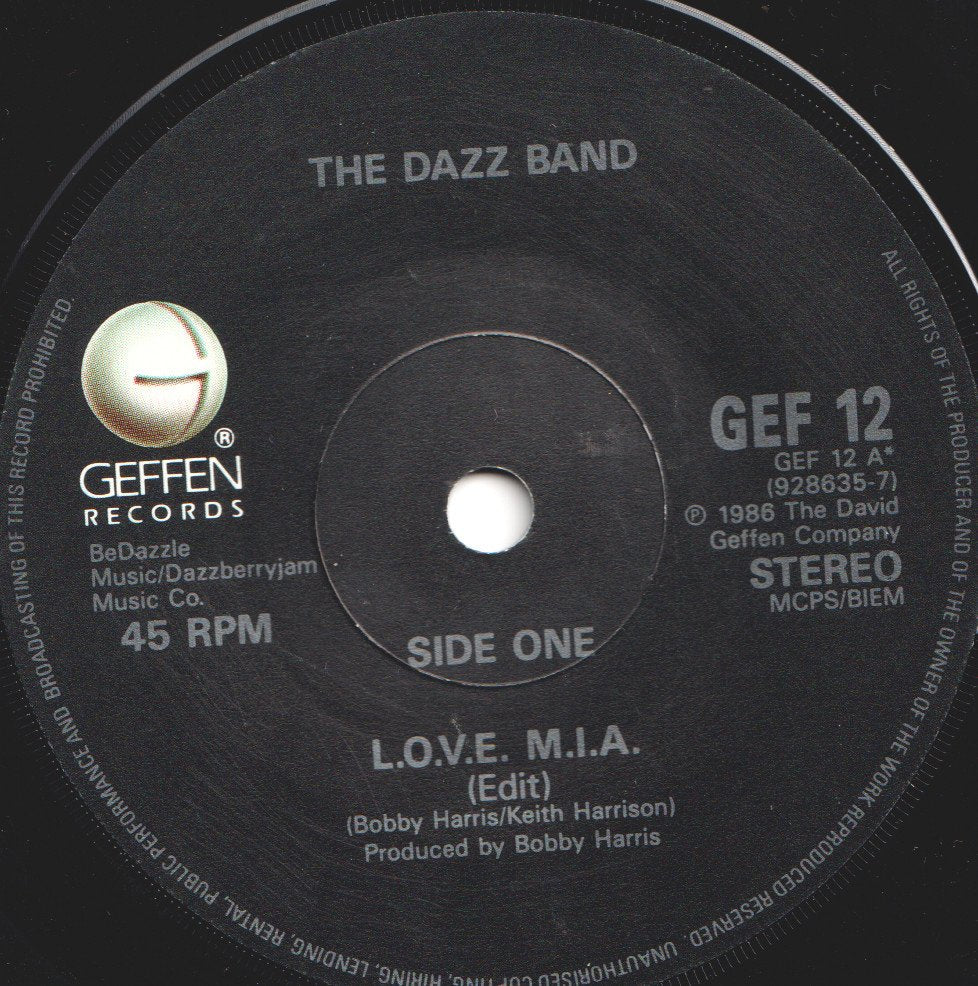 Dazz Band - Love Mia - 7 Inch