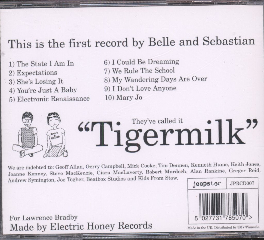 Belle & Sebastian - Tigermilk - Cd