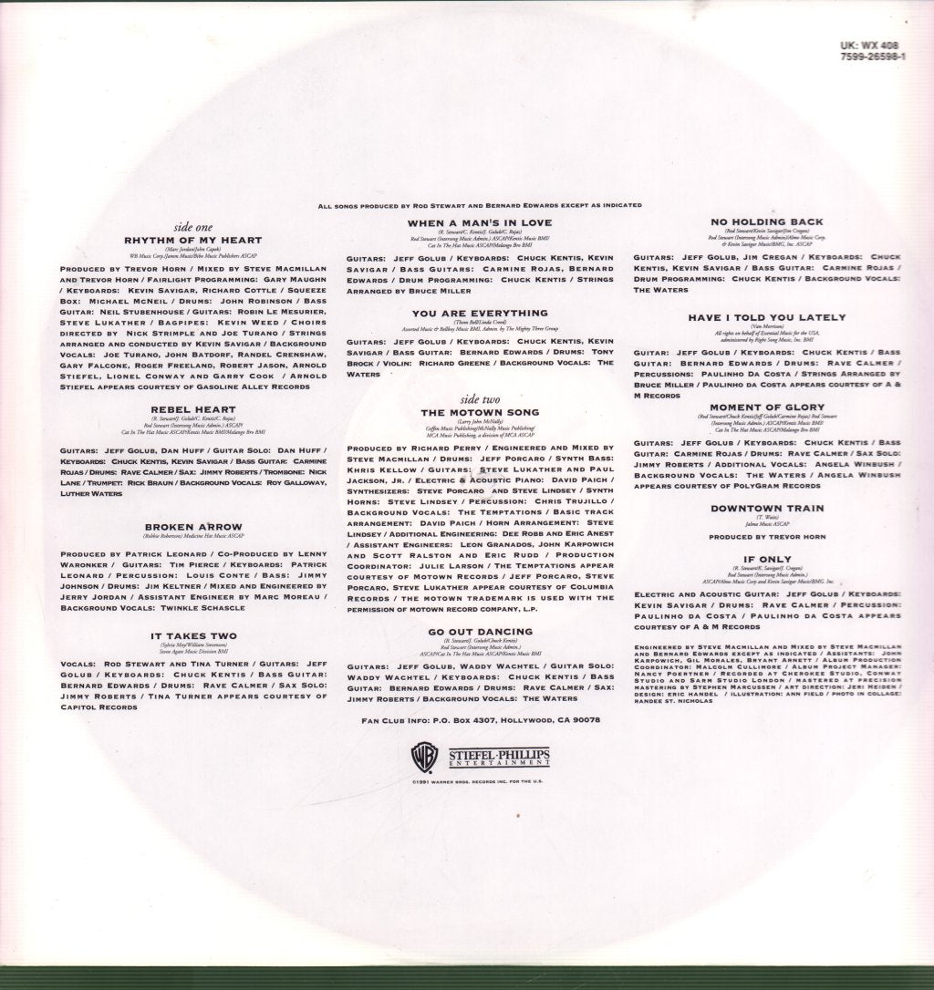Rod Stewart - Vagabond Heart - Lp