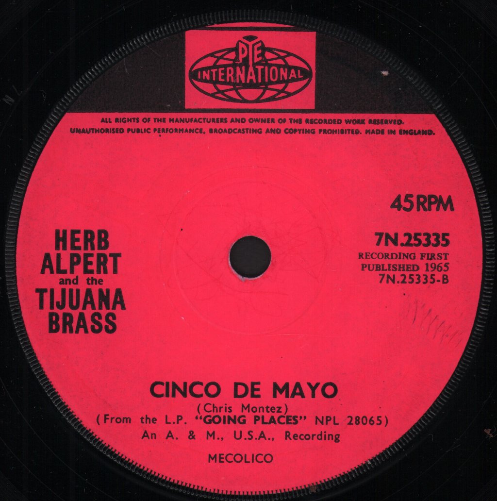 Herb Alpert And The Tijuana Brass - Spanish Flea - 7 Inch