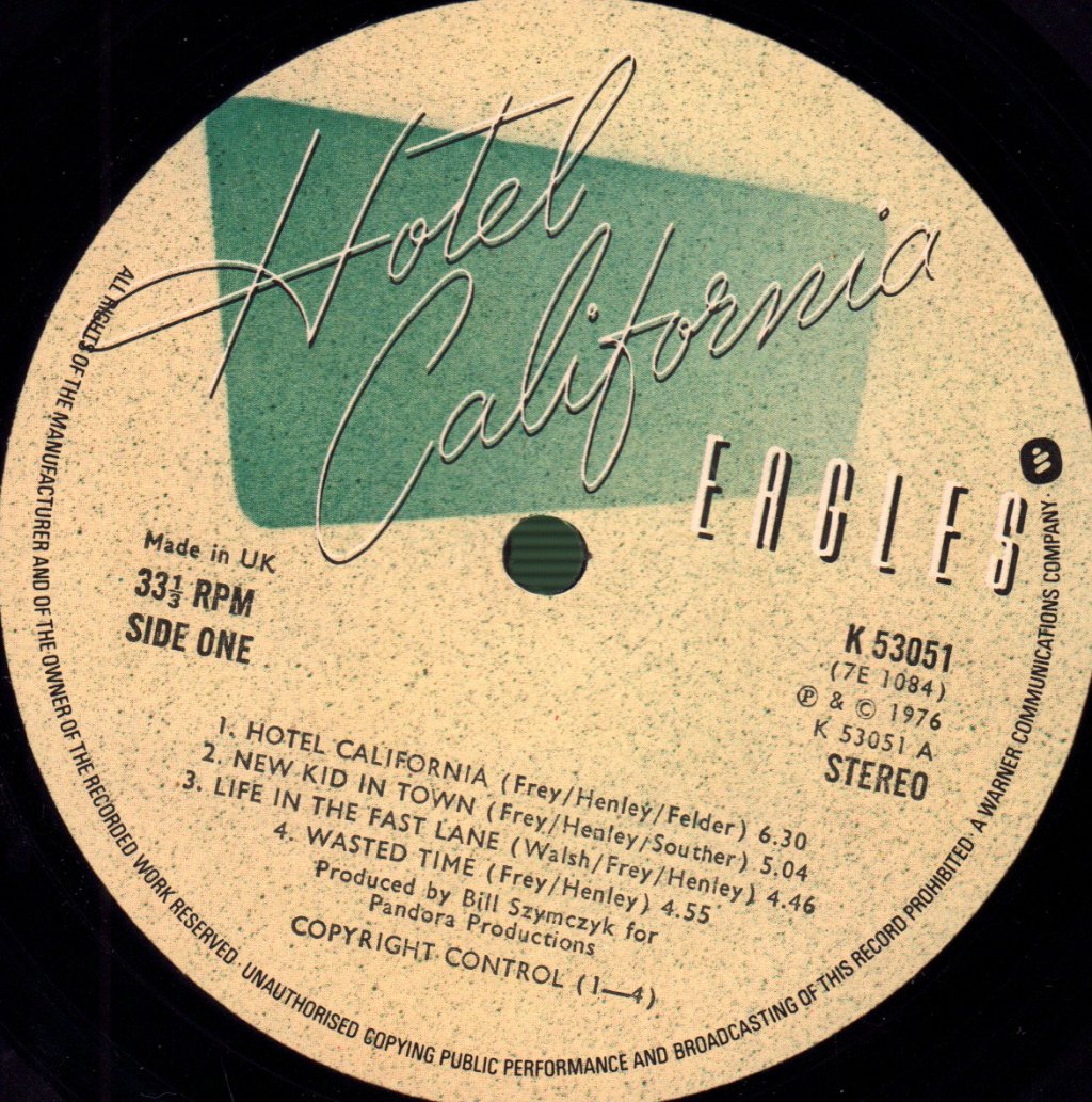 Eagles - Hotel California - Lp