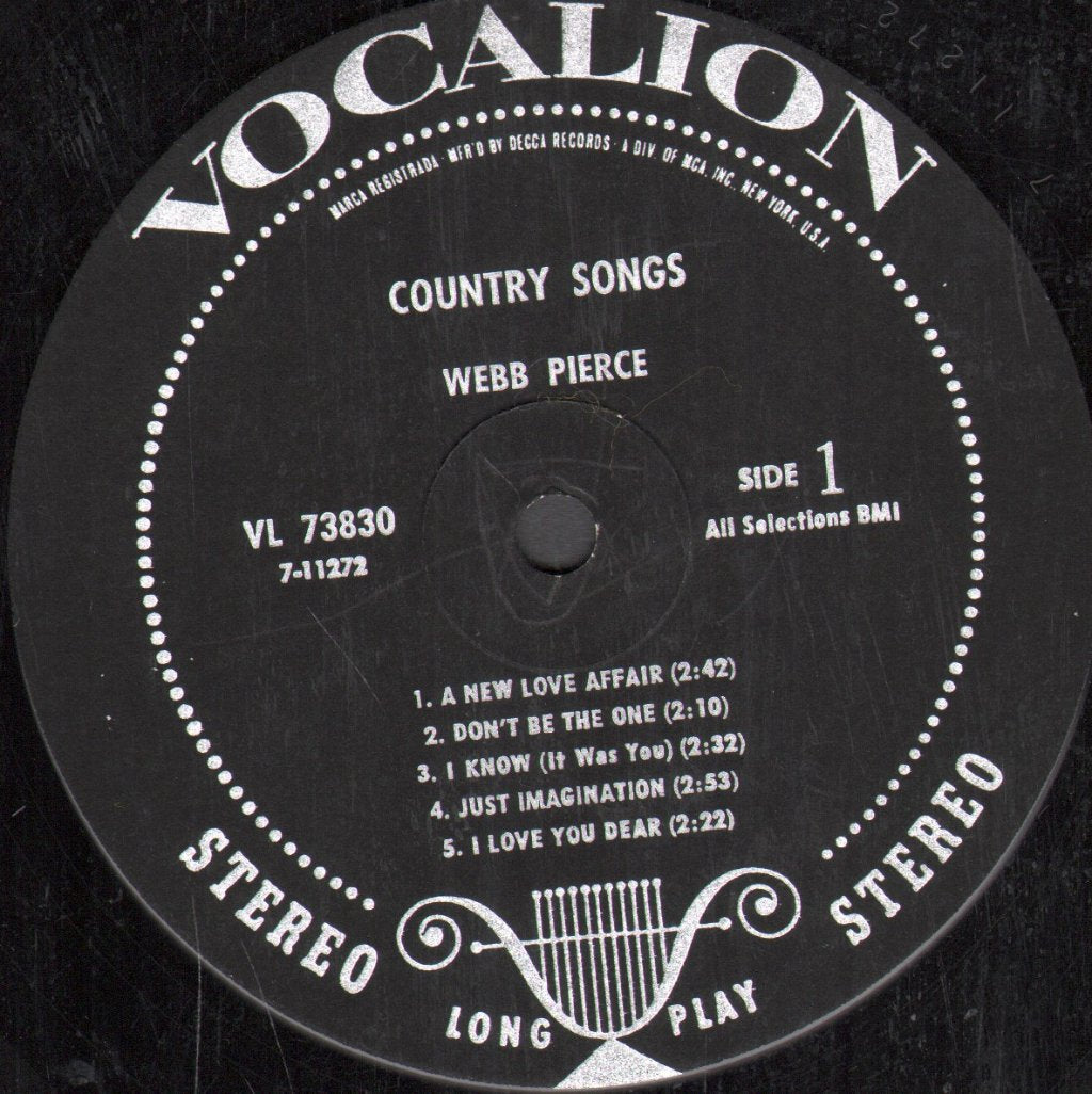 Webb Pierce - Country Songs - Lp