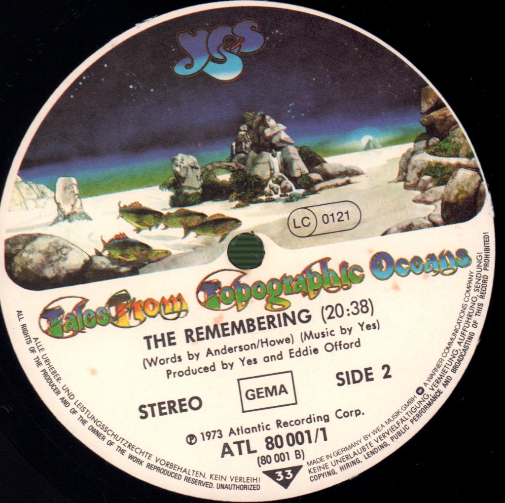 Yes - Tales From Topographic Oceans - Double Lp