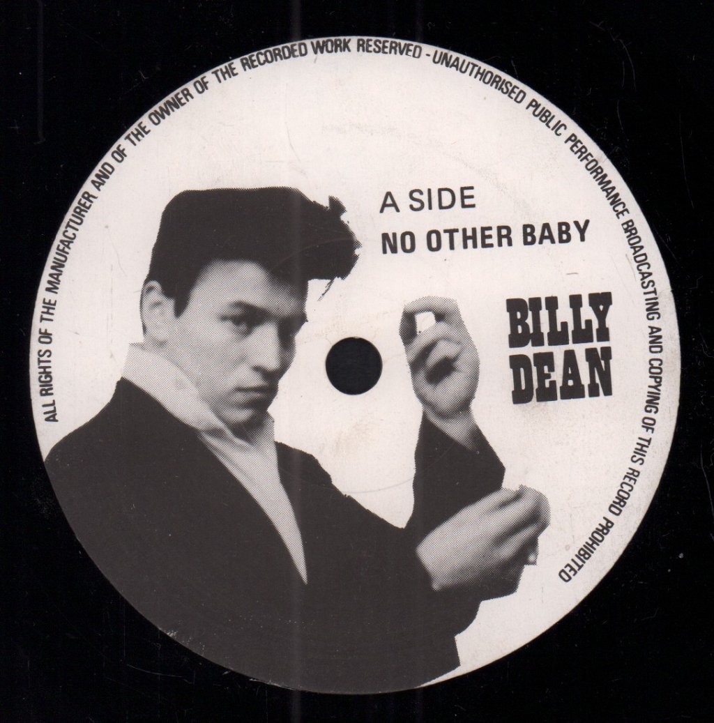 Billy Dean (Rock N Roll) - No Other Baby - 7 Inch