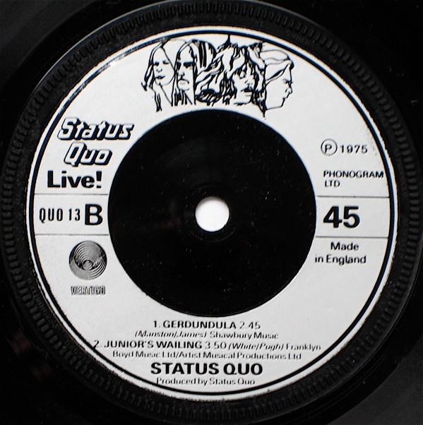 Status Quo - Live! - 7 Inch