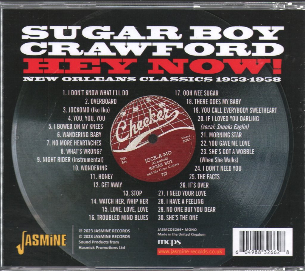 Sugar Boy Crawford - Hey Now! - Cd