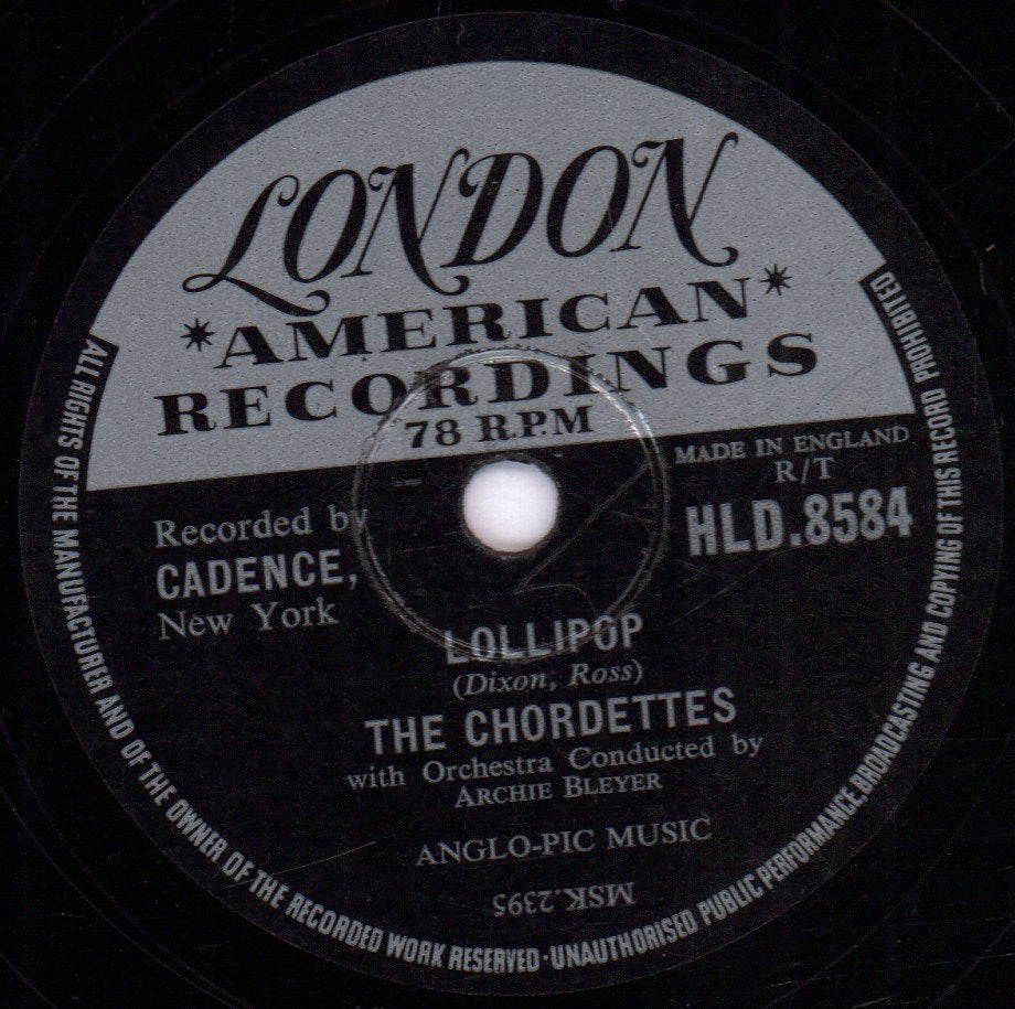 Chordettes - Lollipop - 78