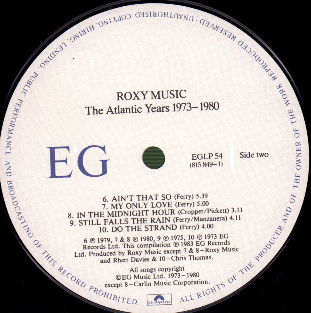 Roxy Music - Atlantic Years 1973-1980 - Lp