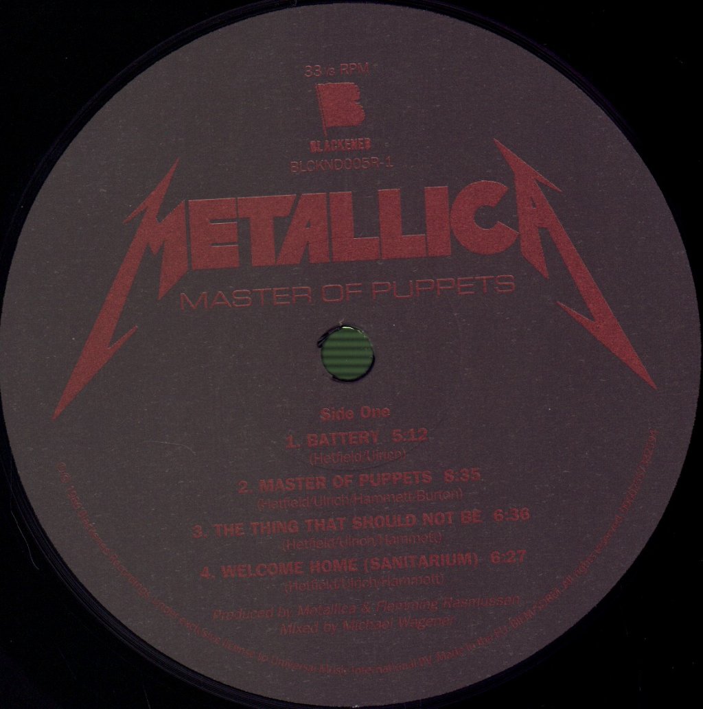 Metallica - Master of Puppets - Lp