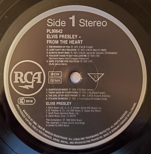 Elvis Presley - From The Heart (His Greatest Love Songs) - Lp
