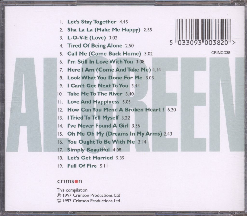 Al Green - Very Best Of Al Green - Cd
