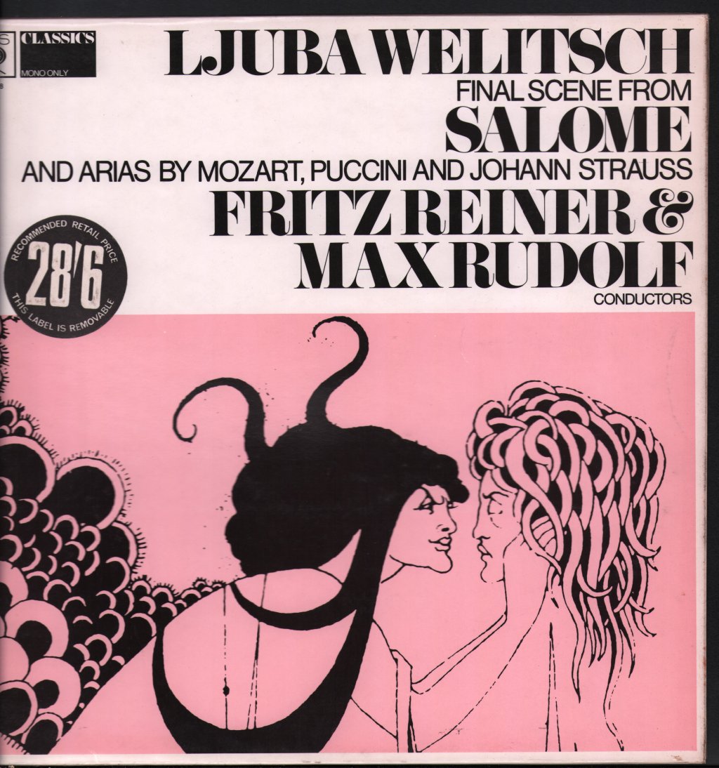 Ljuba Welitsch / Fritz Reiner / Max Rudolf - Final Scene From Salome And Other Arias - Lp