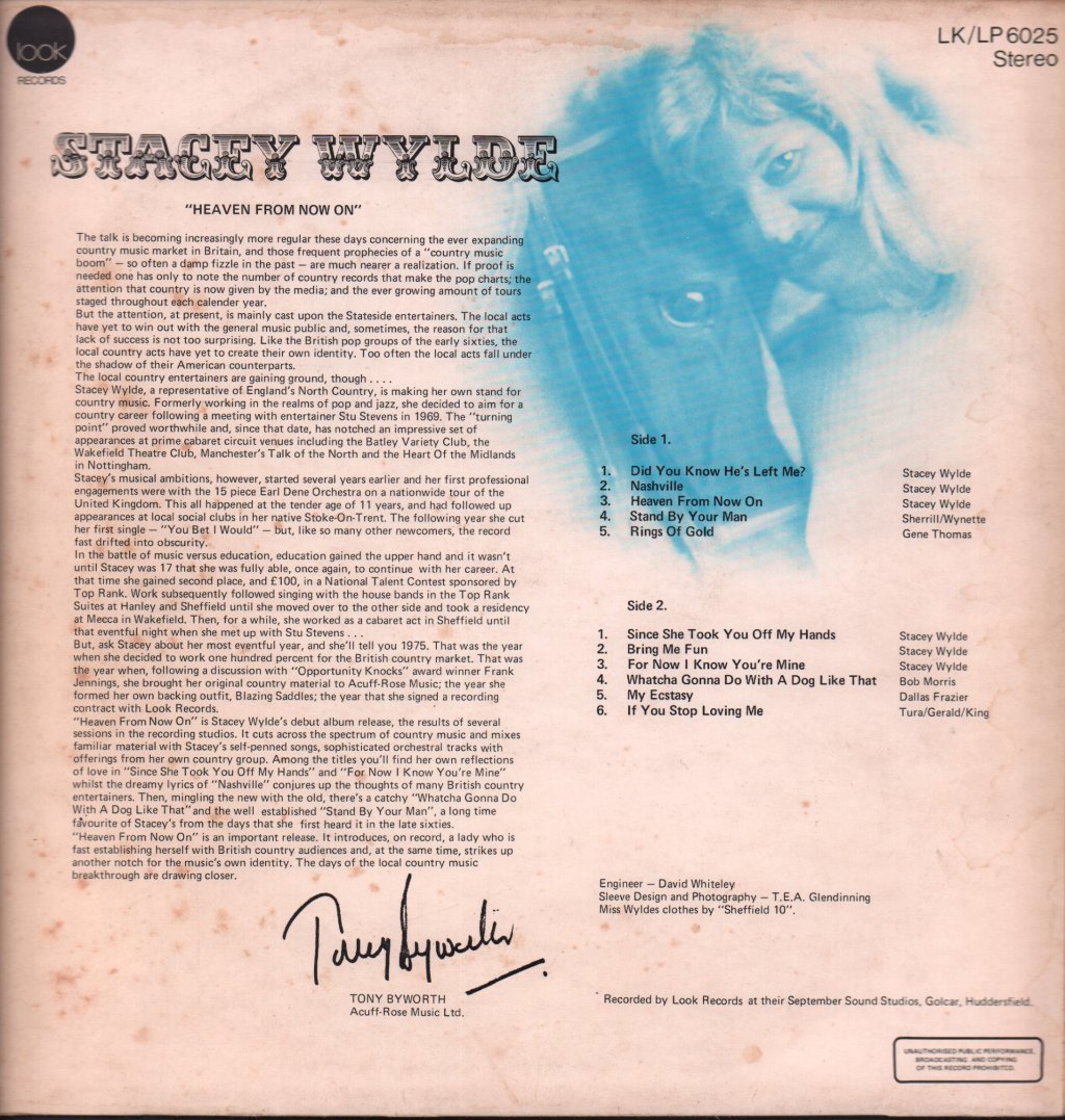Stacey Wylde - heaven from now on - Lp