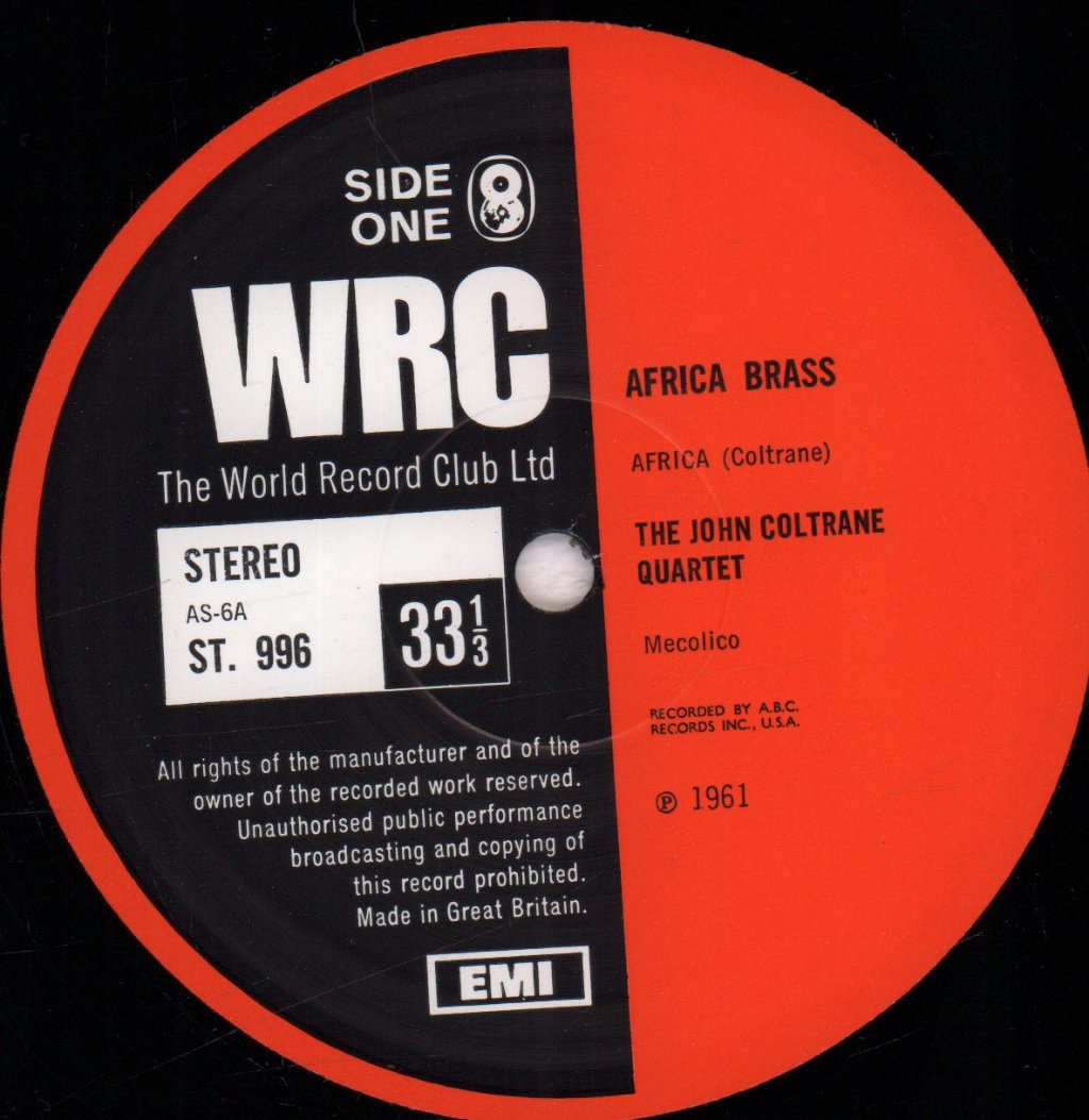 John Coltrane Quartet - Africa  Brass - Lp