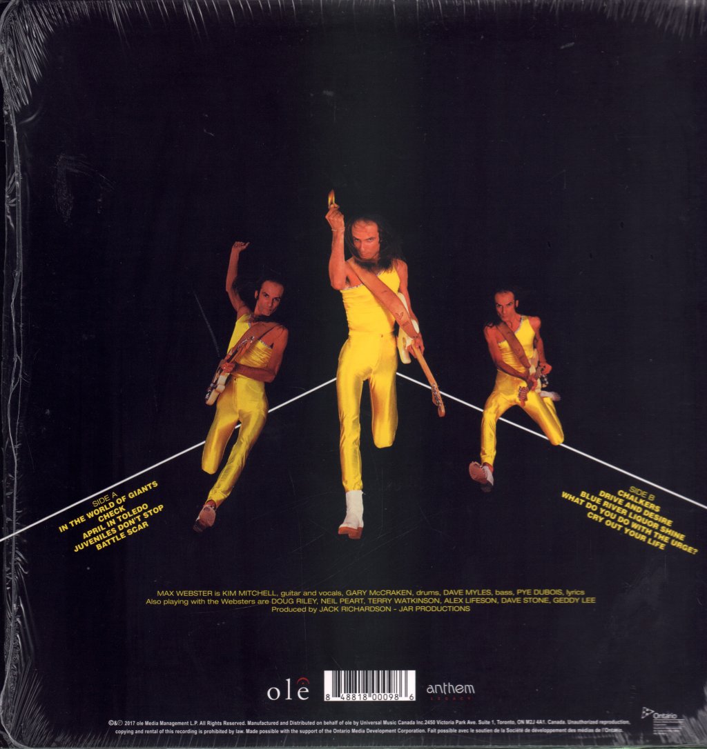 Max Webster - Universal Juveniles - Lp