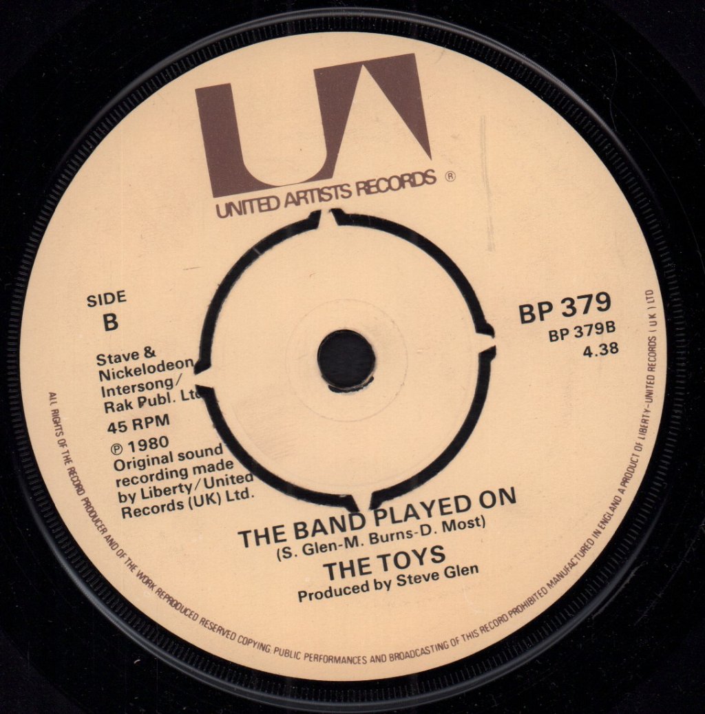 Toys (80'S New Wave Group) - Easy Does It - 7 Inch