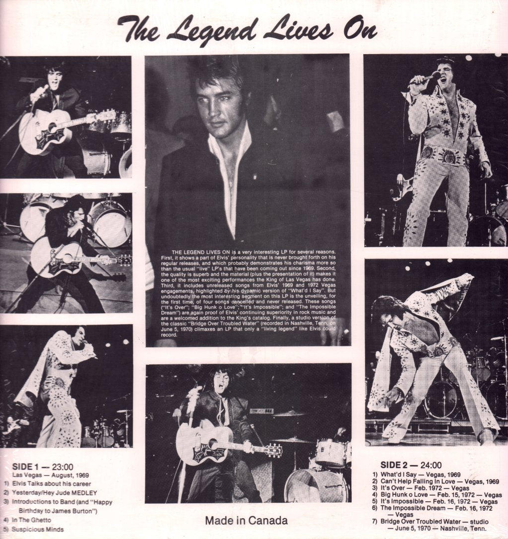 Elvis Presley - Legend Lives On - Lp