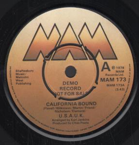 U.s.a.u.k. - California Bound - 7 Inch