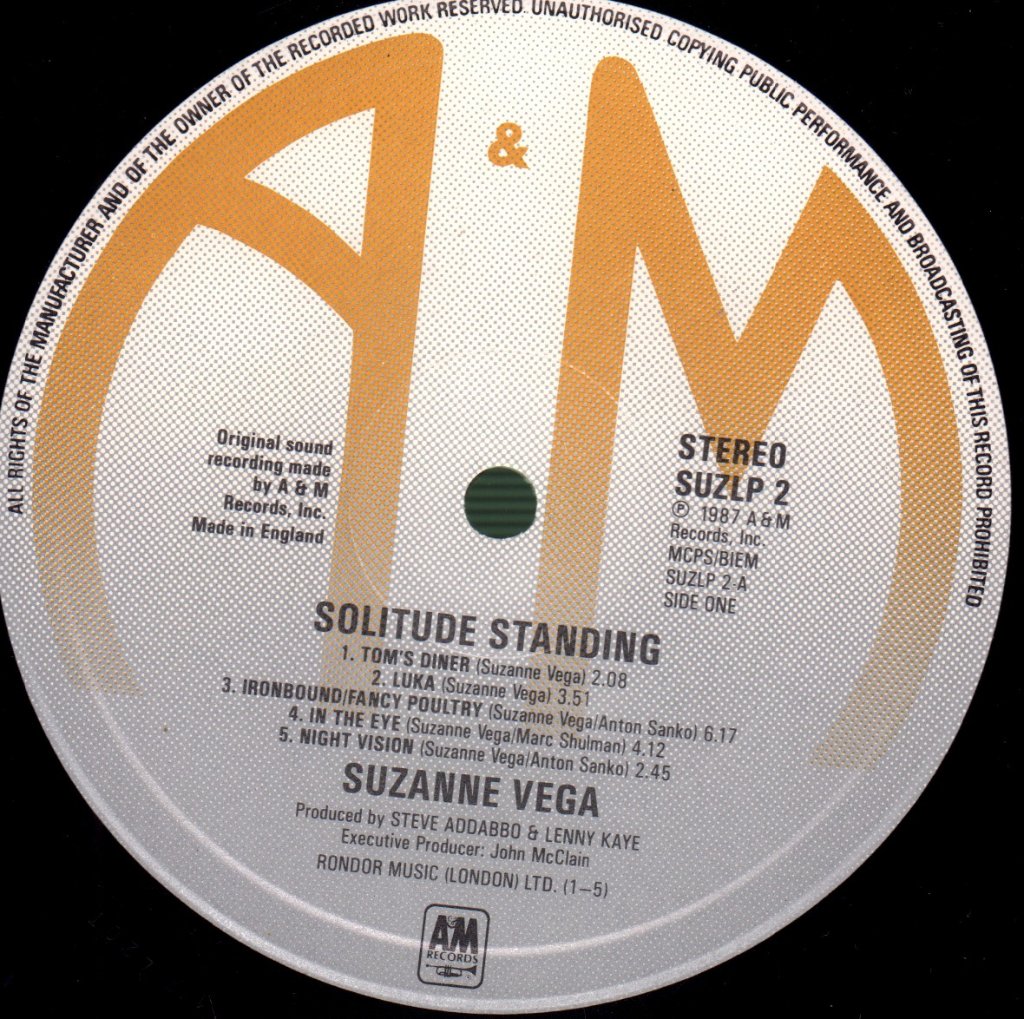 Suzanne Vega - Solitude Standing - Lp