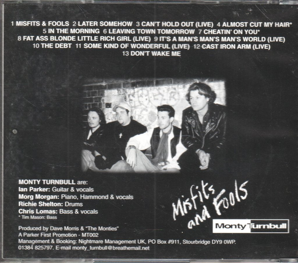 Monty Turnbull - Misfits and Fools - Cd