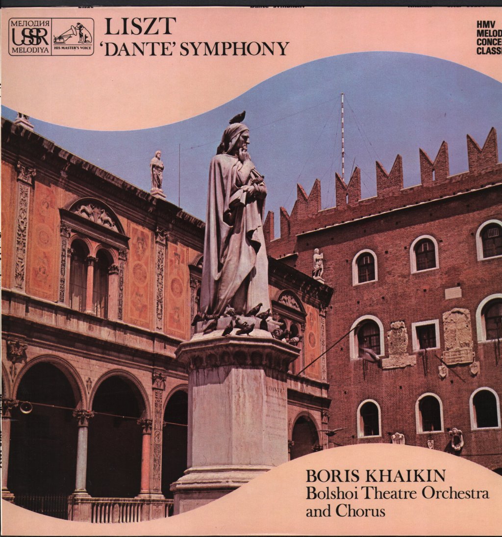 Boris Khaikin And Bolshoi Theatre Orchestra - Liszt Dante Symphony - Lp